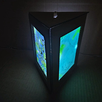 Lampe à l'aquarelle